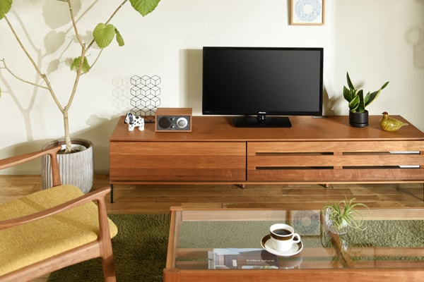 ブラックチェリー材で北欧ヴィンテージのような佇まい4