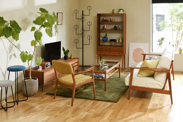 ブラックチェリー材で北欧ヴィンテージのような佇まい7