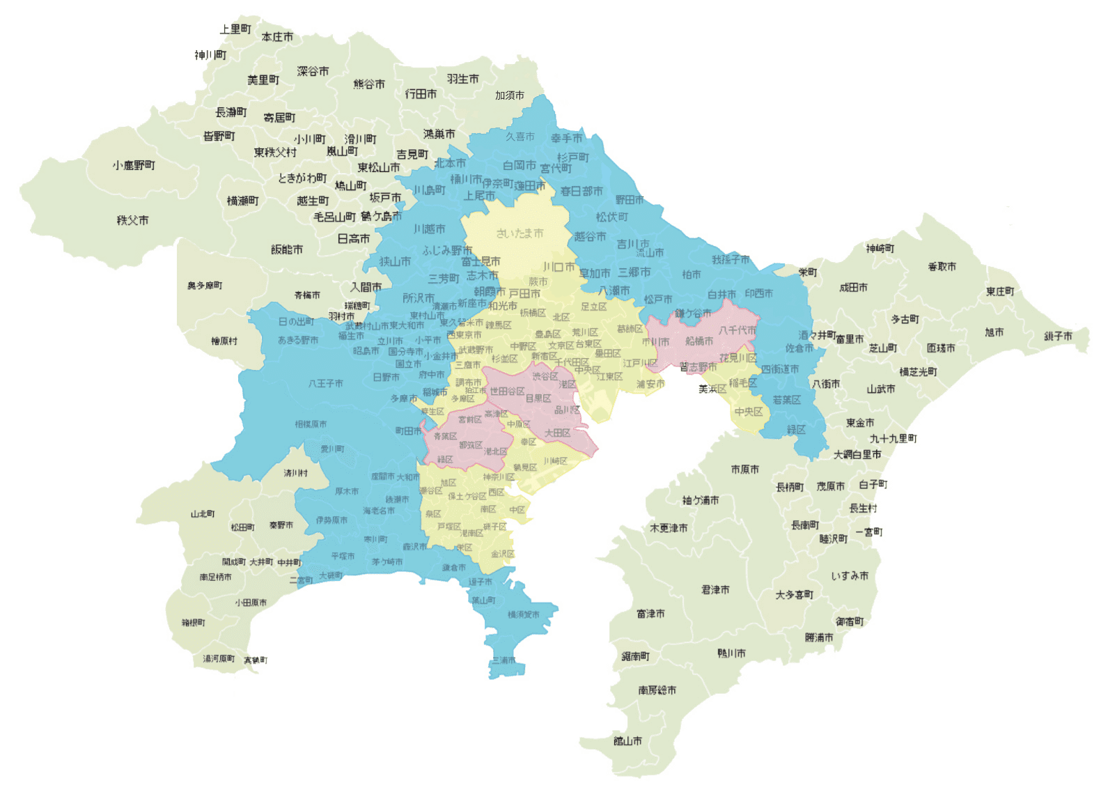 自社便配送区域