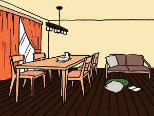 ソファーをベーシック色