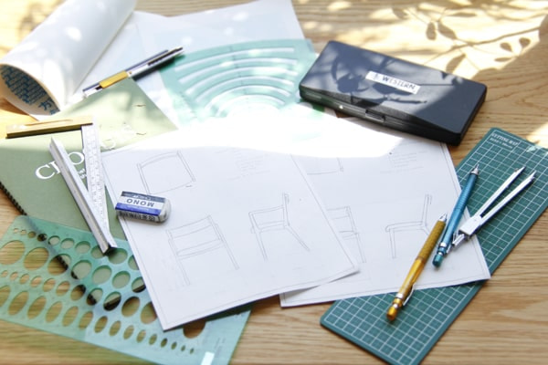 ソファのようなチェアの設計イメージ